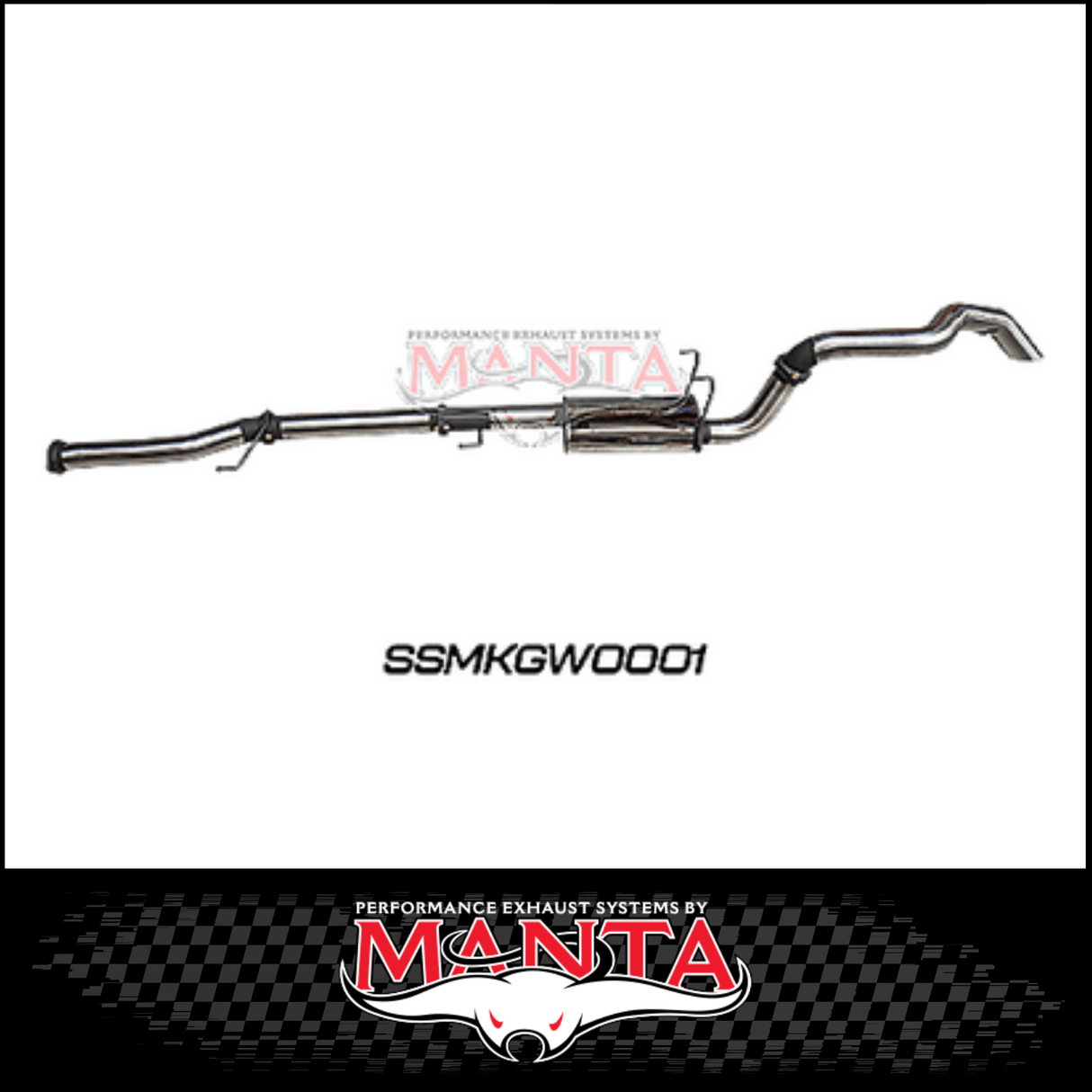 MANTA 3" STAINLESS STEEL CAT BACK EXHAUST SYSTEM FITS GWM TANK 300 2.0L 4CYL 2023-ON (SSMKGW0001)