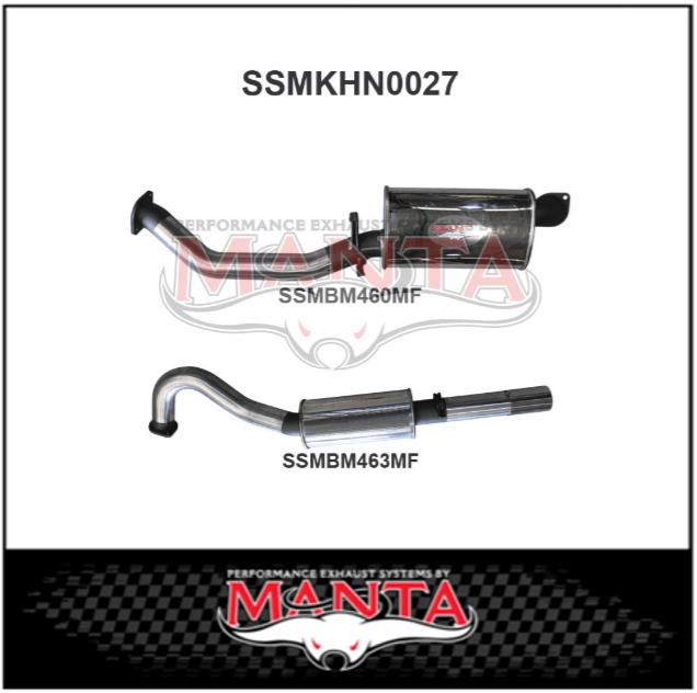 MANTA 3" CAT BACK EXHAUST SYSTEM FITS HOLDEN COMMODORE VL 3.0L 6CYL SEDAN