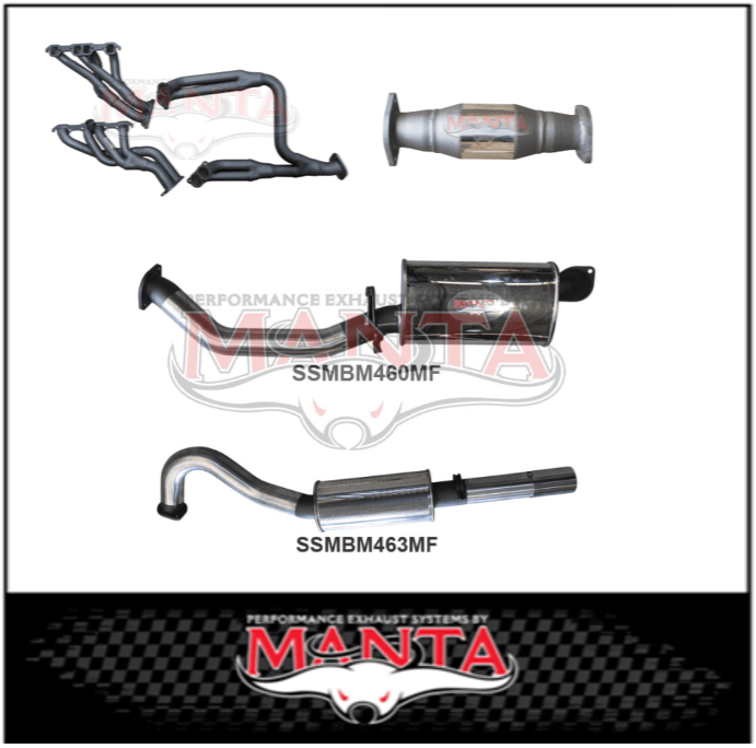 MANTA 3" STAINLESS STEEL ENGINE BACK EXHAUST SYSTEM FITS HOLDEN COMMODORE VL 5.0L V8 SEDAN