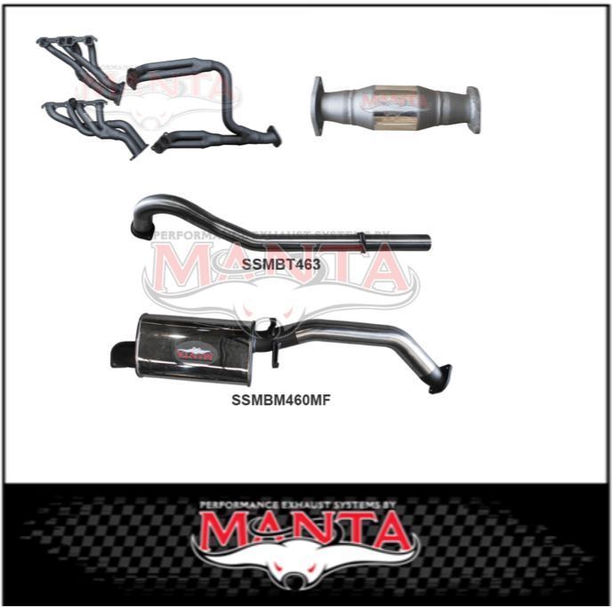 MANTA 3" STAINLESS STEEL ENGINE BACK EXHAUST SYSTEM FITS HOLDEN COMMODORE VL 5.0L V8 SEDAN