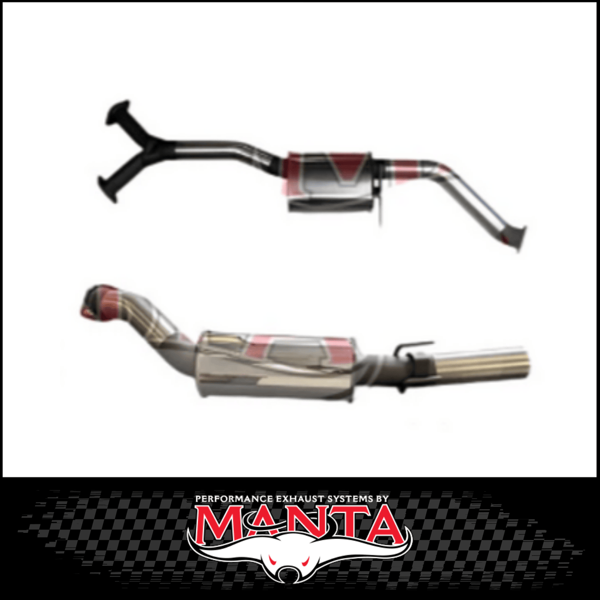 MANTA 3" CATBACK EXHAUST SYSTEM FITS HOLDEN COMMODORE VZ 3.6L V6 SEDAN (SSMKHN0104)