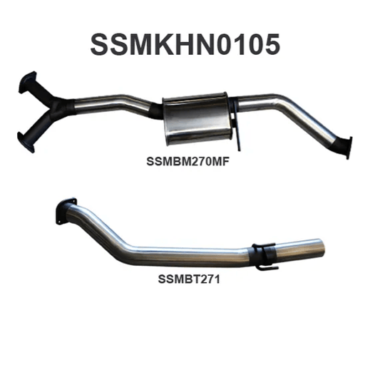 MANTA 3" CATBACK EXHAUST SYSTEM FITS HOLDEN COMMODORE VZ 3.6L V6 SEDAN (SSMKHN0105)