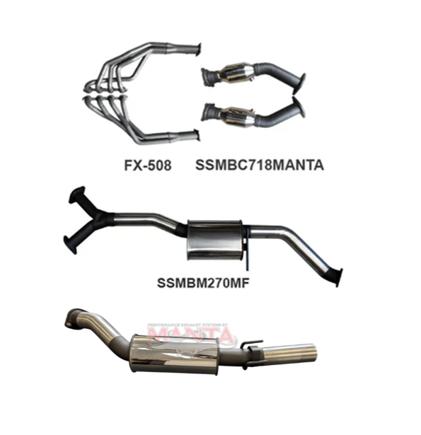 MANTA ENGINE BACK EXHAUST SYSTEM FITS HOLDEN COMMODORE VT VX VY VZ 5.7L 6.0L V8 SEDAN (SSMKHN0122)