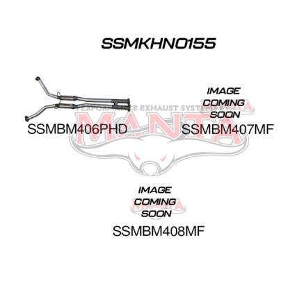 MANTA 2.5" DUAL CATBACK EXHAUST SYSTEM FITS HOLDEN MONARO VZ 5.7L V8 COUPE - HOTDOG/MUFFLER (SSMKHN0155)