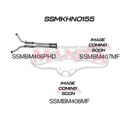 MANTA 2.5" DUAL CATBACK EXHAUST SYSTEM FITS HOLDEN MONARO VZ 5.7L V8 COUPE - HOTDOG/MUFFLER (SSMKHN0155)