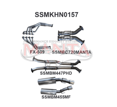 MANTA ENGINE BACK EXHAUST SYSTEM FITS HOLDEN MONARO VZ 5.7L V8 COUPE - HOTDOG/MUFFLER (SSMKHN0157)