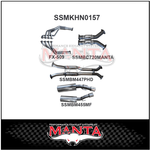 MANTA ENGINE BACK EXHAUST SYSTEM FITS HOLDEN MONARO VZ 5.7L V8 COUPE - HOTDOG/MUFFLER (SSMKHN0157)