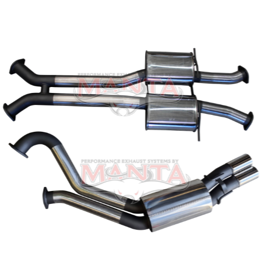 MANTA 3" DUAL CATBACK EXHAUST SYSTEM FITS HOLDEN COMMODORE VU VY VZ 5.7L 6.0L V8 UTE (SSMKHN0238)