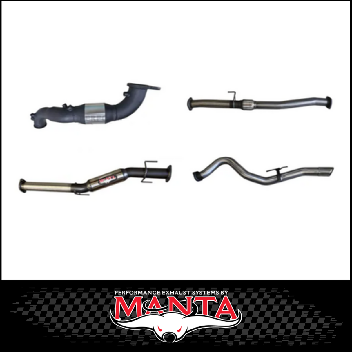 MANTA 3" STAINLESS STEEL TURBO BACK EXHAUST SYSTEM FITS ISUZU D-MAX RG 3.0L TD 4CYL 2020-ON