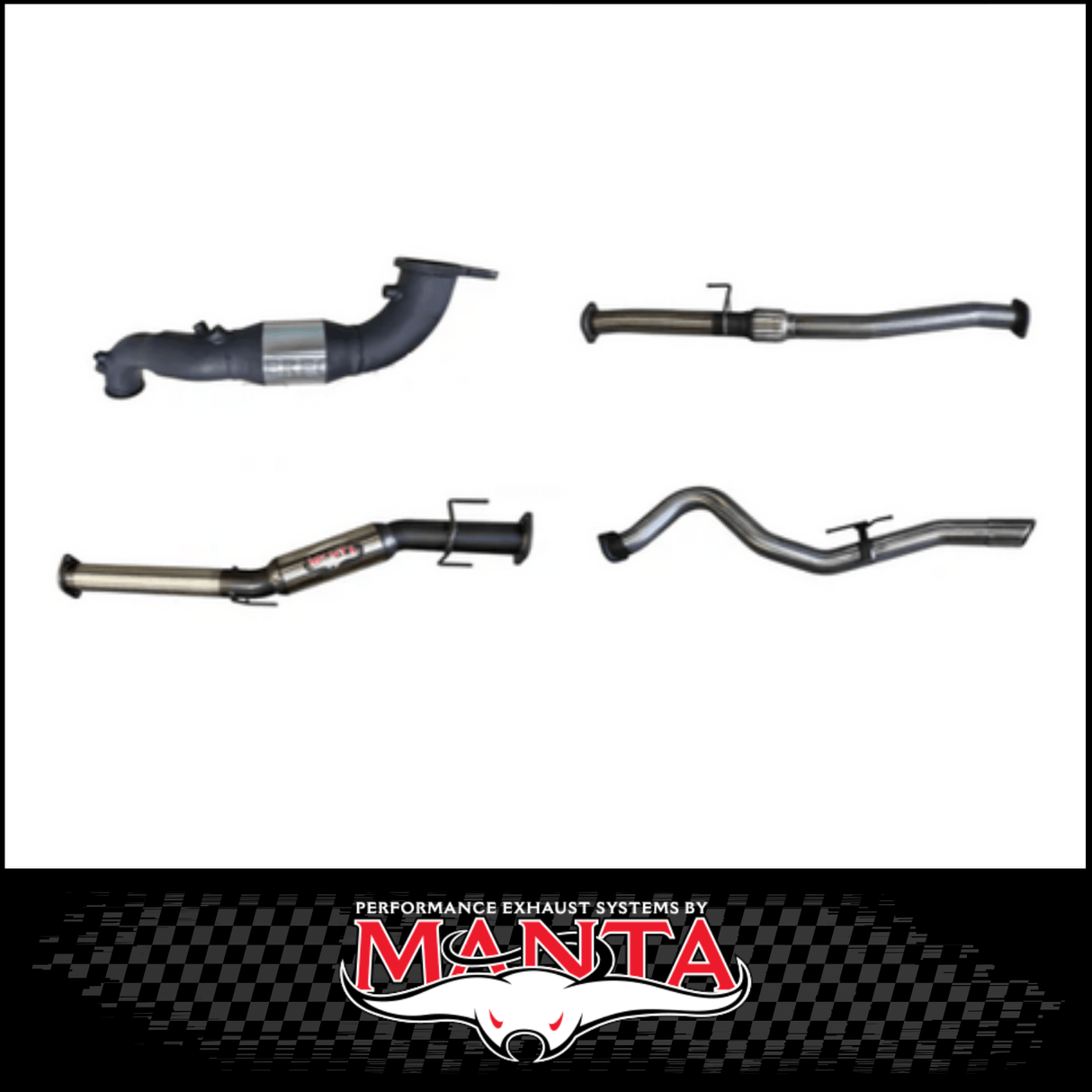 MANTA 3" STAINLESS STEEL TURBO BACK EXHAUST SYSTEM FITS ISUZU D-MAX RG 3.0L TD 4CYL 2020-ON
