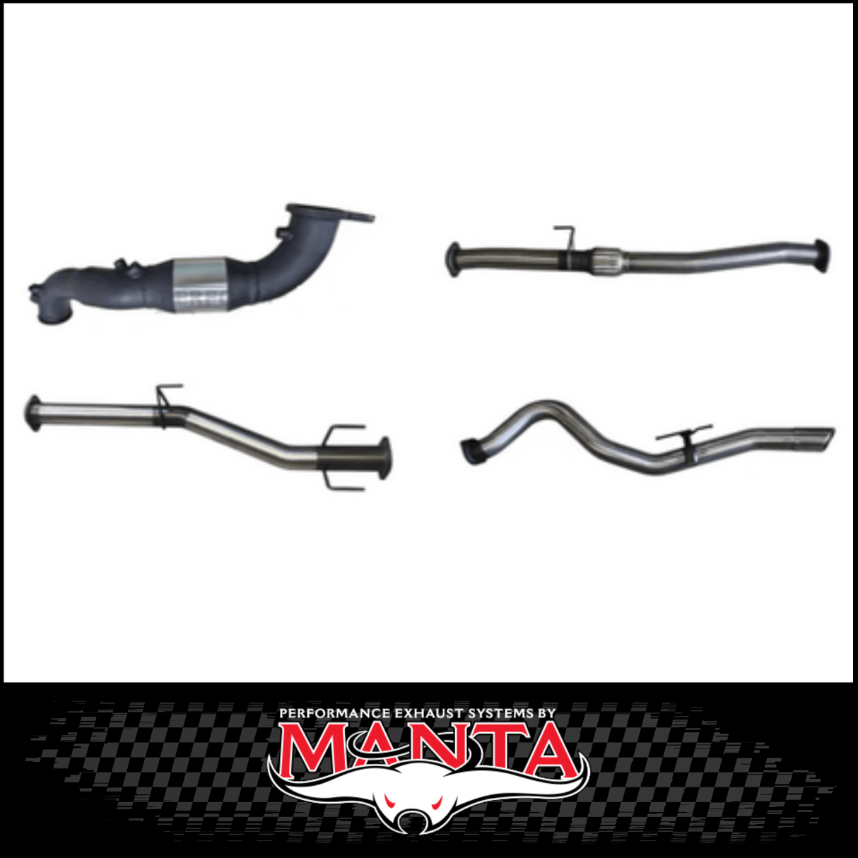 MANTA 3" STAINLESS STEEL TURBO BACK EXHAUST SYSTEM FITS ISUZU D-MAX RG 3.0L TD 4CYL 2020-ON