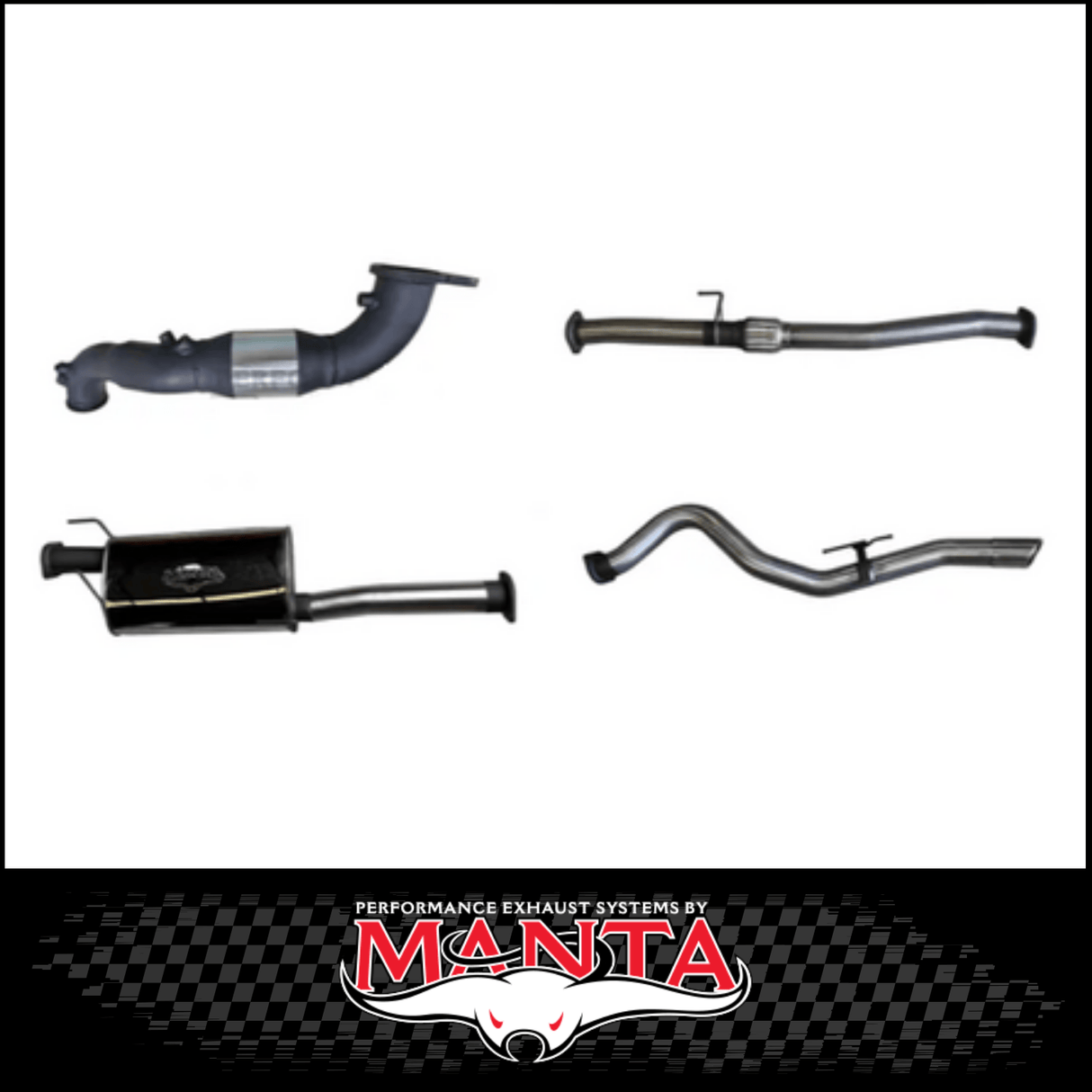 MANTA 3" TURBO BACK EXHAUST SYSTEM (DPF DELETE) FITS MAZDA BT-50 RG 3.0L TD 4CYL 2020-ON