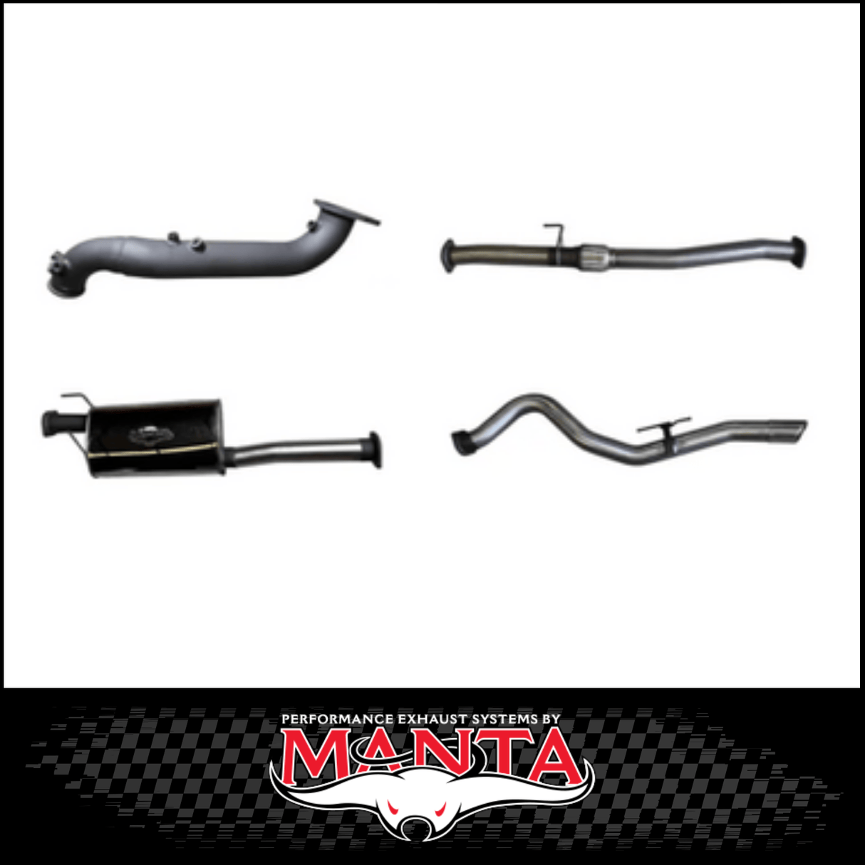 MANTA 3" TURBO BACK EXHAUST SYSTEM (DPF DELETE) FITS MAZDA BT-50 RG 3.0L TD 4CYL 2020-ON