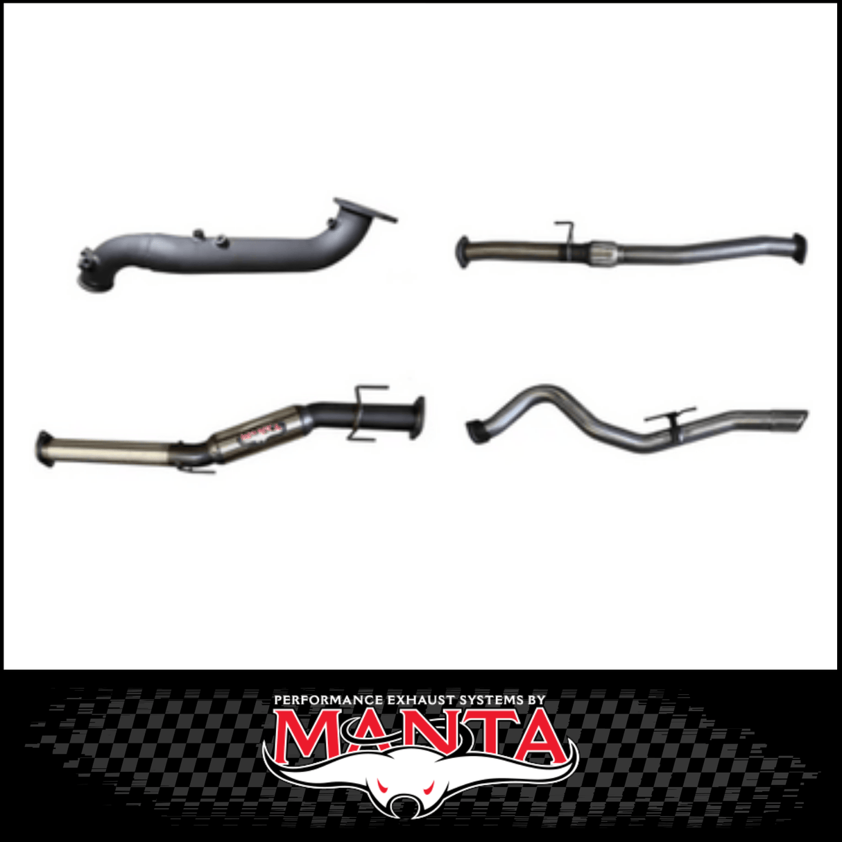MANTA 3" TURBO BACK EXHAUST SYSTEM (DPF DELETE) FITS MAZDA BT-50 RG 3.0L TD 4CYL 2020-ON