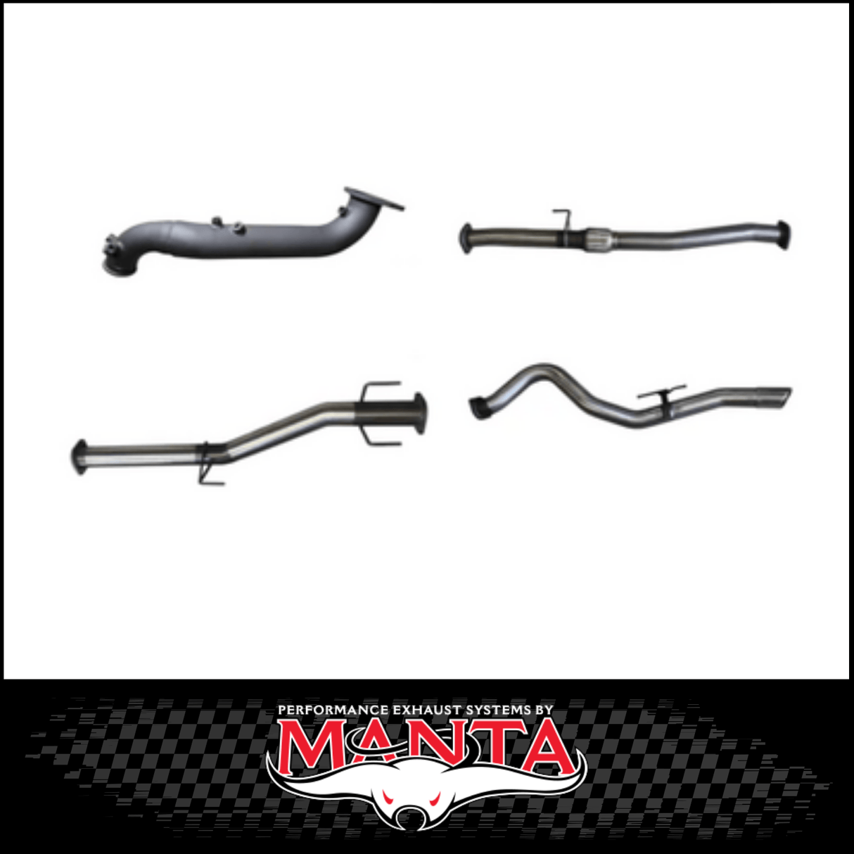 MANTA 3" TURBO BACK EXHAUST SYSTEM (DPF DELETE) FITS MAZDA BT-50 RG 3.0L TD 4CYL 2020-ON
