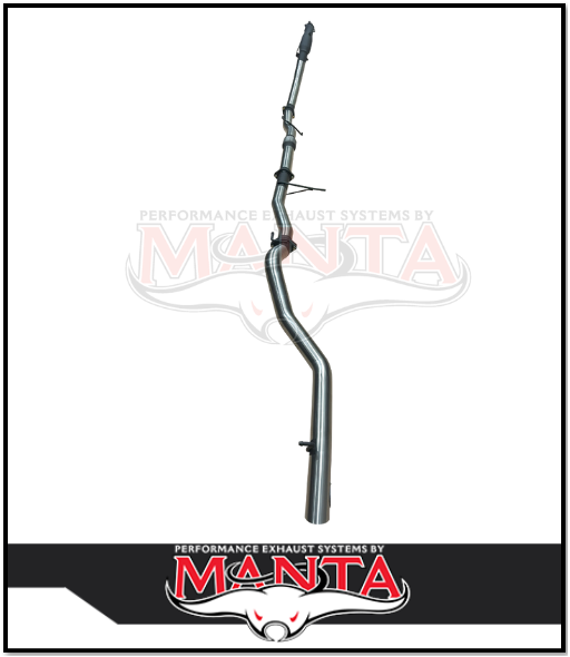 MANTA 3" STAINLES STEEL TURBO BACK EXHAUST SYSTEM (DPF DELETE) FITS MITSUBISHI PAJERO SPORT QE QF QG 2.4L 2015-2024 - NO CAT/