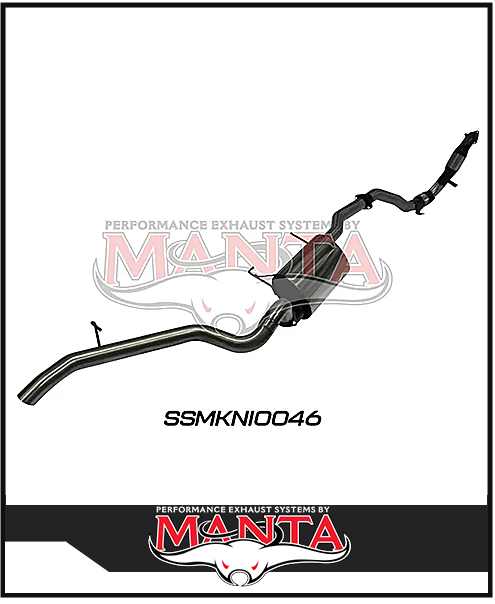 MANTA 3" STAINLESS STEEL TURBO BACK EXHAUST WITH CAT/MUFFLER FITS NISSAN PATROL Y61 GU 3.0L TD WAGON 2007-2016 (SSMKNI0046)