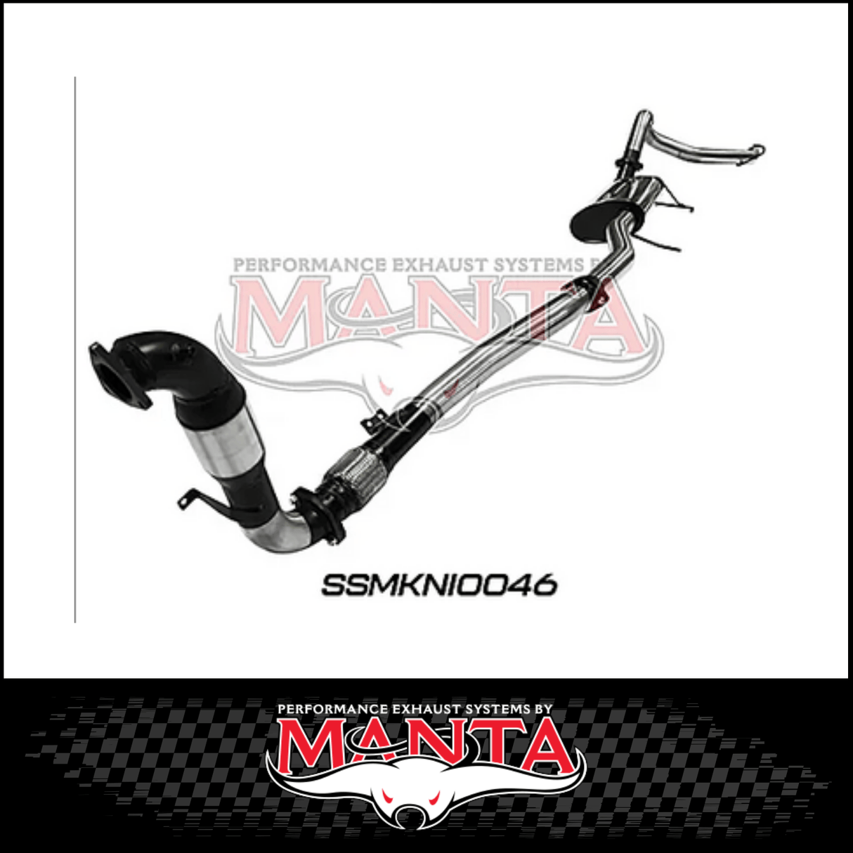 MANTA 3" STAINLESS STEEL TURBO BACK EXHAUST WITH CAT/MUFFLER FITS NISSAN PATROL Y61 GU 3.0L TD WAGON 2007-2016 (SSMKNI0046)