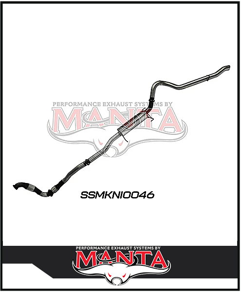 MANTA 3" STAINLESS STEEL TURBO BACK EXHAUST WITH CAT/MUFFLER FITS NISSAN PATROL Y61 GU 3.0L TD WAGON 2007-2016 (SSMKNI0046)