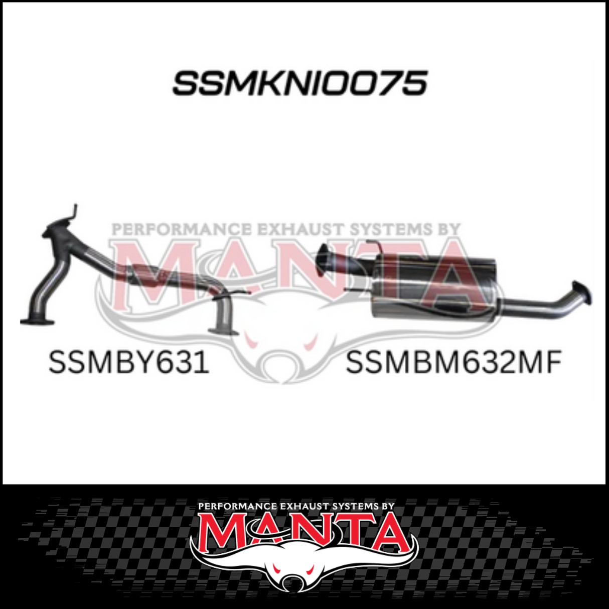 MANTA Y-PIPE & MID SECTION FITS NISSAN PATROL Y62 5.6L V8 2012-ON