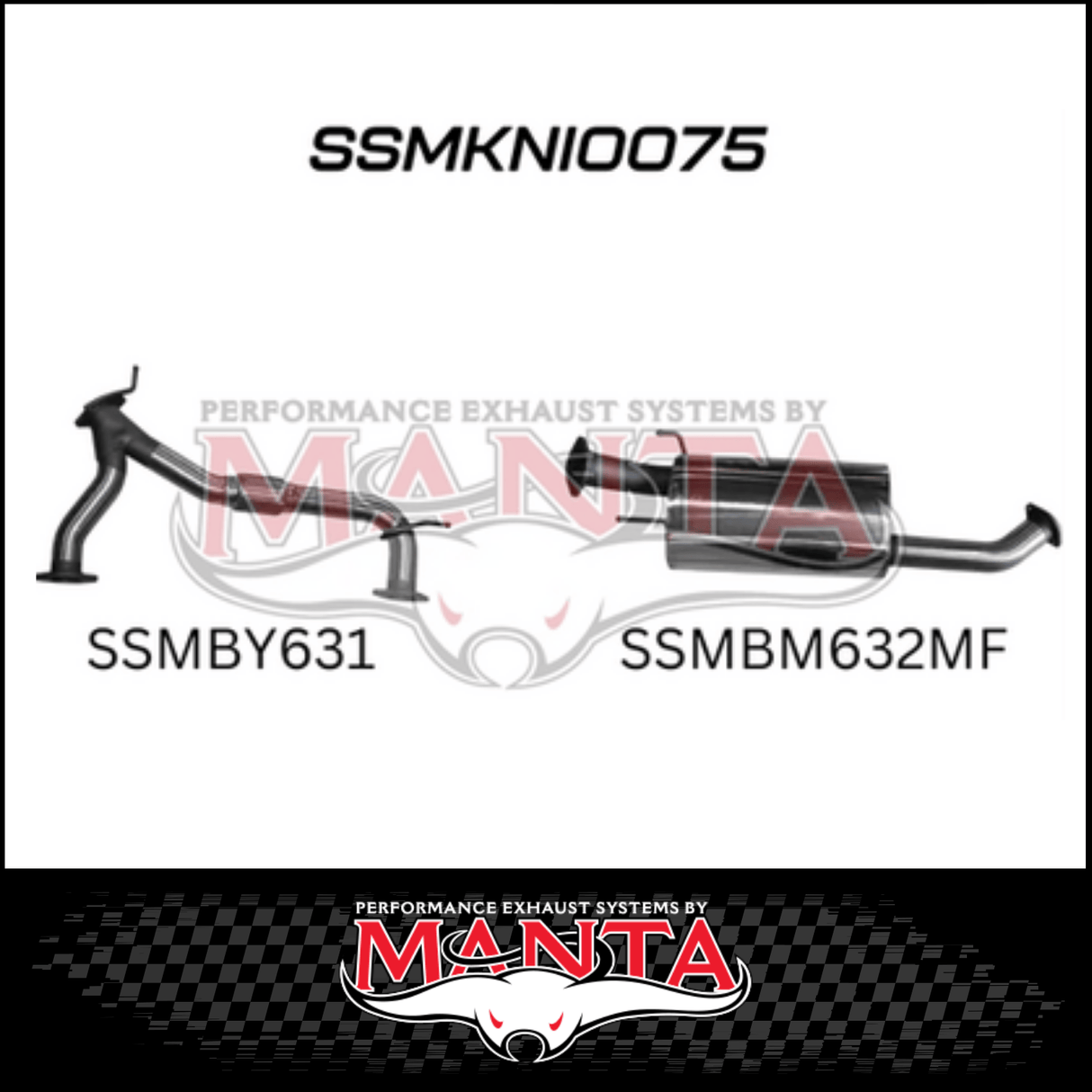 MANTA Y-PIPE & MID SECTION FITS NISSAN PATROL Y62 5.6L V8 2012-ON