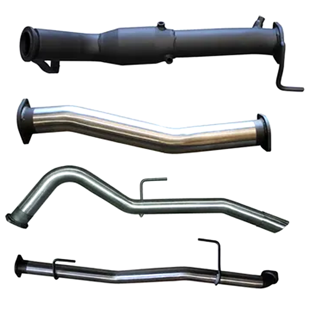 MANTA 3" TURBO BACK EXHAUST WITH CAT/NO MUFFLER FITS NISSAN NAVARA D23 NP300 2.3L TD 4CYL 2015-ON (SSMKNI0091)