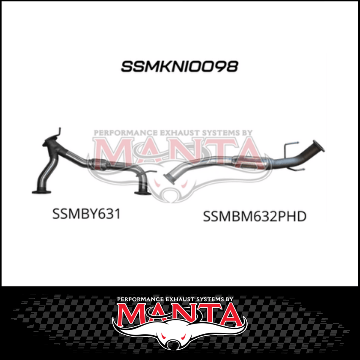 MANTA Y-PIPE & MID SECTION FITS NISSAN PATROL Y62 5.6L V8 2012-ON