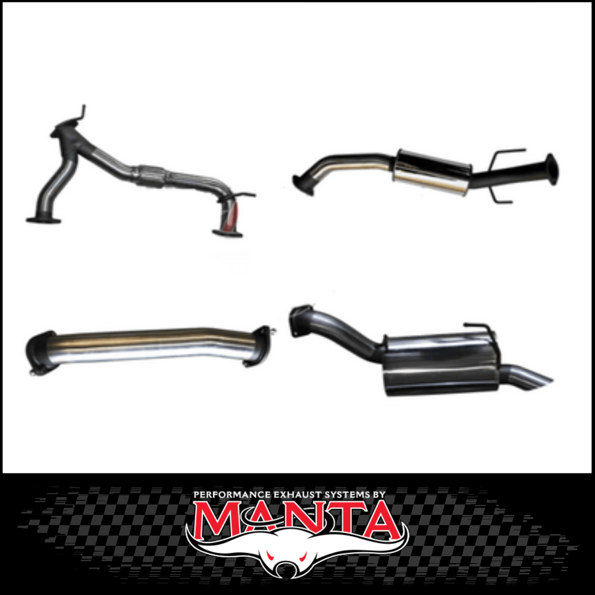 MANTA 3" CAT BACK EXHAUST SYSTEM FITS NISSAN PATROL Y62 5.6L V8 2012-ON