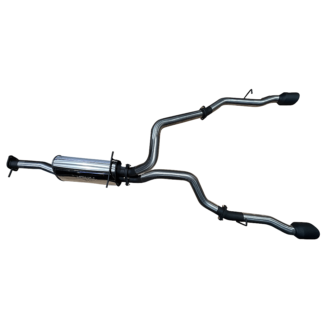 MANTA 3" STAINLESS STEEL CAT BACK EXHAUST FITS RAM 1500 DT 5.7L V8 2020-ON (BLACK TIPS)