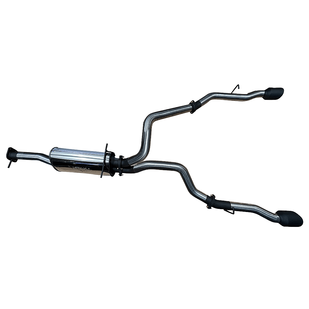 MANTA 3" STAINLESS STEEL CAT BACK EXHAUST FITS RAM 1500 DT 5.7L V8 2020-ON (BLACK TIPS)