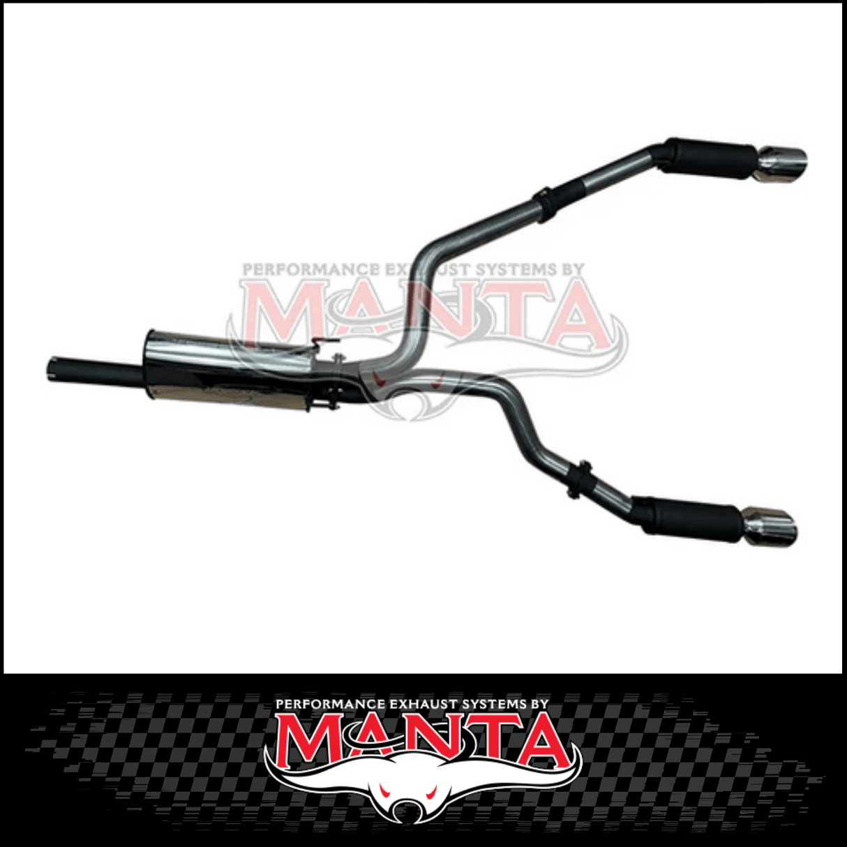 MANTA 3" STAINLESS STEEL CAT BACK EXHAUST WITH REAR MUFFLERS FITS RAM 1500 DS 5.7L V8 1/2017-ON (SSMKRA0013)