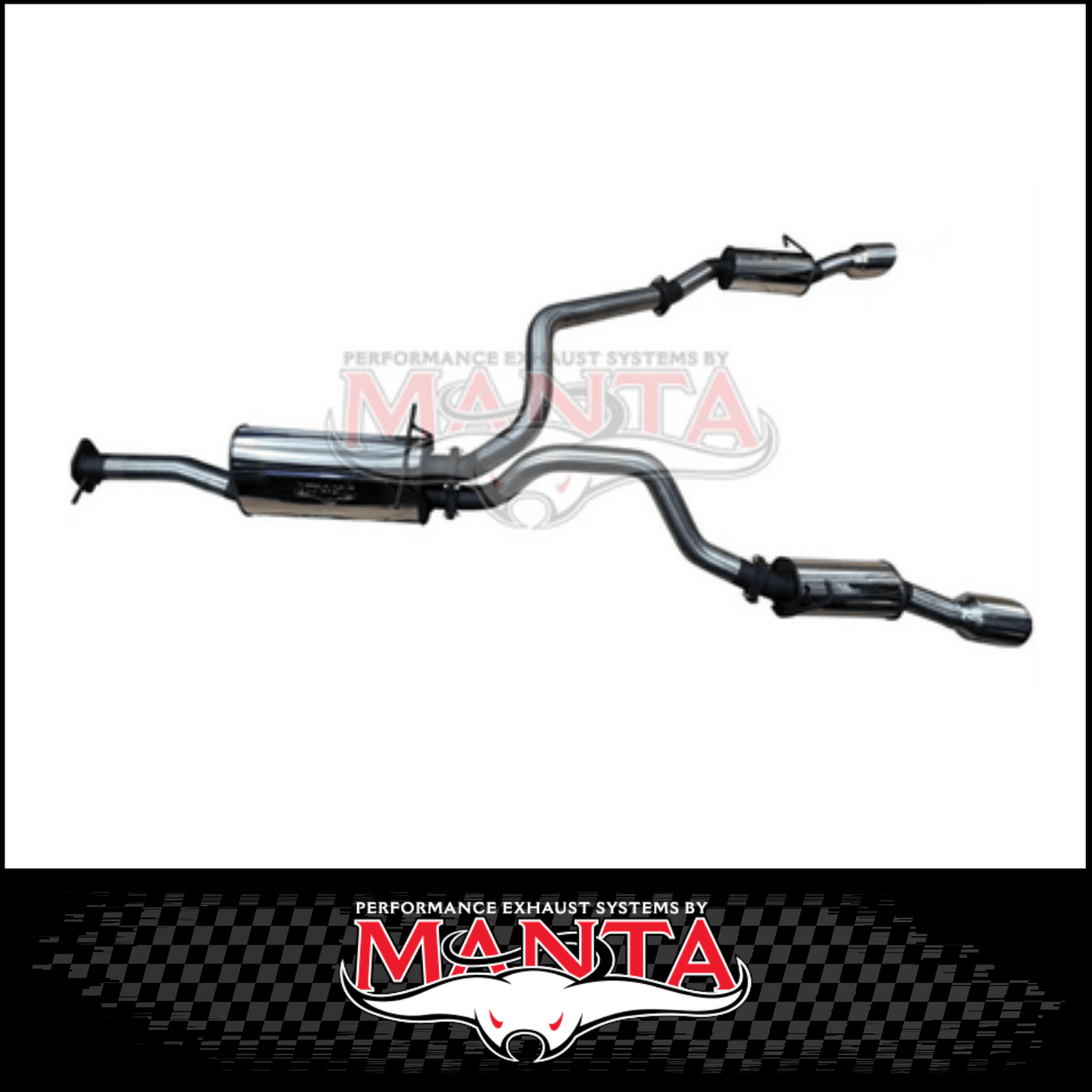 MANTA 3" STAINLESS STEEL CAT BACK EXHAUST WITH REAR RESONATORS FITS RAM 1500 DT 5.7L V8 2020-ON (SSMKRA0015)