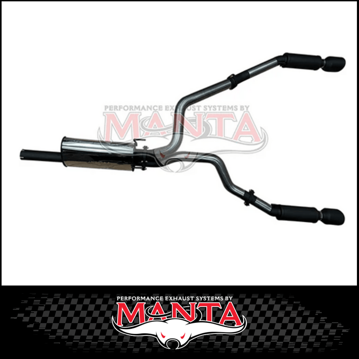 MANTA 3" STAINLESS STEEL CAT BACK EXHAUST WITH REAR MUFFLERS FITS RAM 1500 DS 5.7L V8 1/2017-ON (SSMKRA0019)