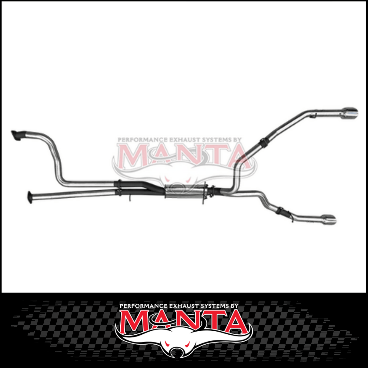 MANTA 3" STAINLESS STEEL CAT BACK EXHAUST FITS RAM 1500 DT TRX 6.2L SUPERCHARGED V8 (SSMKRA0021)