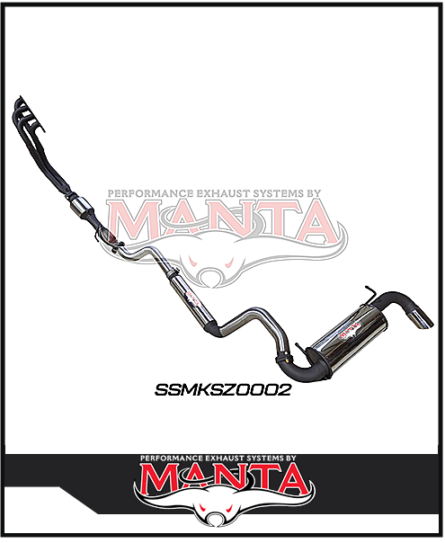 MANTA STAINLESS STEEL ENGINE BACK EXHAUST SYSTEM FITS SUZUKI JIMNY JB74 1.5L 3 DOOR 1/2018-ON (SSMKSZ0002)