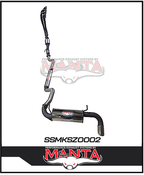 MANTA STAINLESS STEEL ENGINE BACK EXHAUST SYSTEM FITS SUZUKI JIMNY JB74 1.5L 3 DOOR 1/2018-ON (SSMKSZ0002)