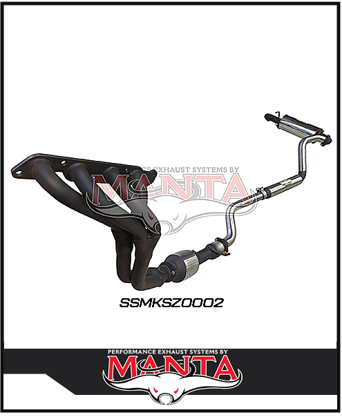 MANTA STAINLESS STEEL ENGINE BACK EXHAUST SYSTEM FITS SUZUKI JIMNY JB74 1.5L 3 DOOR 1/2018-ON (SSMKSZ0002)