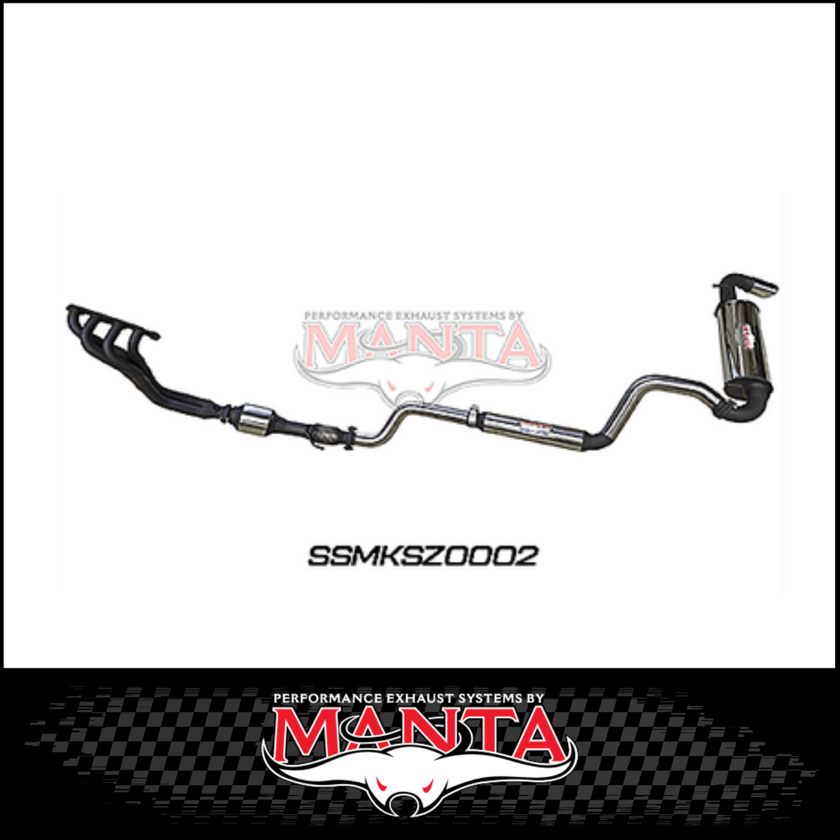 MANTA STAINLESS STEEL ENGINE BACK EXHAUST SYSTEM FITS SUZUKI JIMNY JB74 1.5L 3 DOOR 1/2018-ON (SSMKSZ0002)