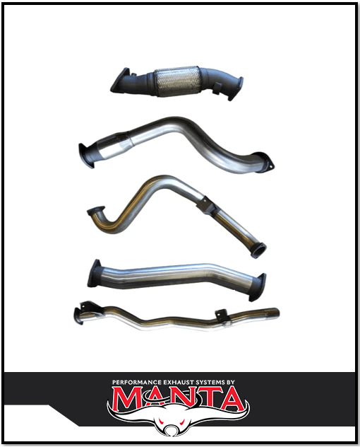 MANTA 3" STAINLESS STEEL TURBO BACK EXHAUST SYSTEM FITS TOYOTA LANDCRUISER VDJ79R 4.5L V8 SINGLE CAB 2007-2016