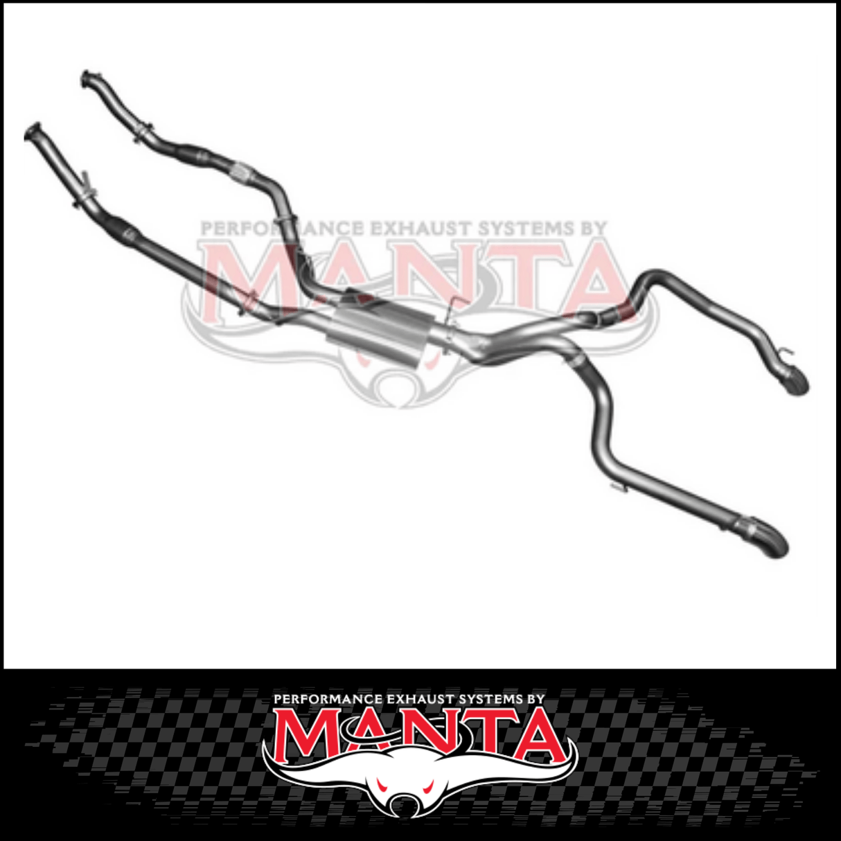 MANTA 3" TWIN TURBO BACK EXHAUST SYSTEM (L & R EXIT) FITS TOYOTA LANDCRUISER VDJ200R 2007-2015
