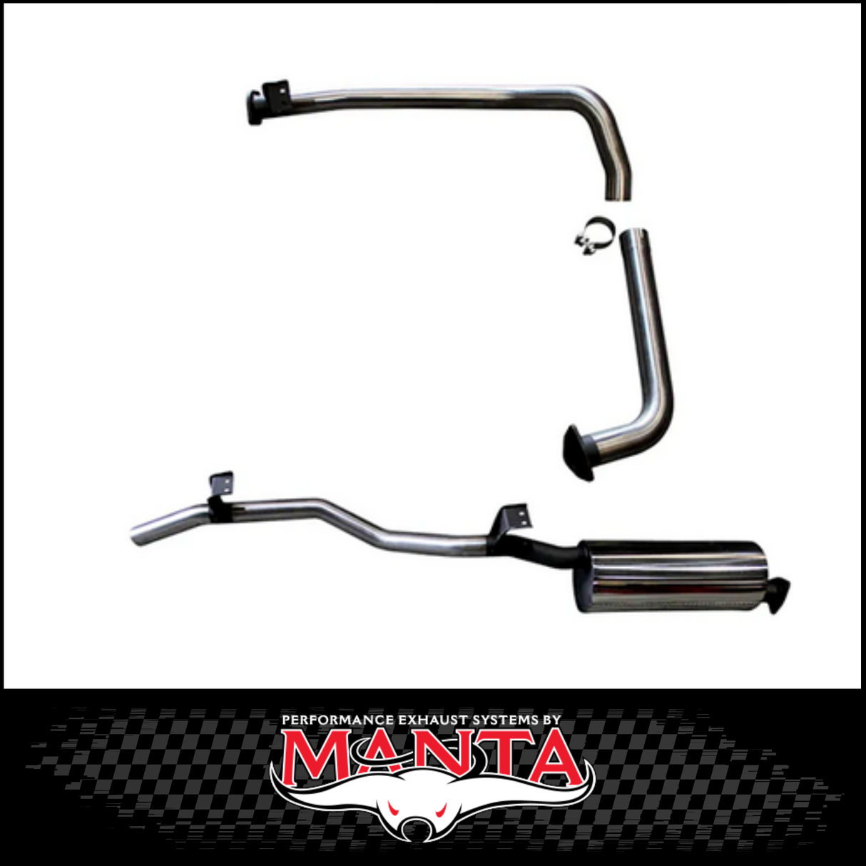 MANTA 2.5" ENGINE PIPE BACK EXHAUST SYSTEM FITS TOYOTA LANDCRUISER HZJ75R 4.2L 1HZ 1990-1999