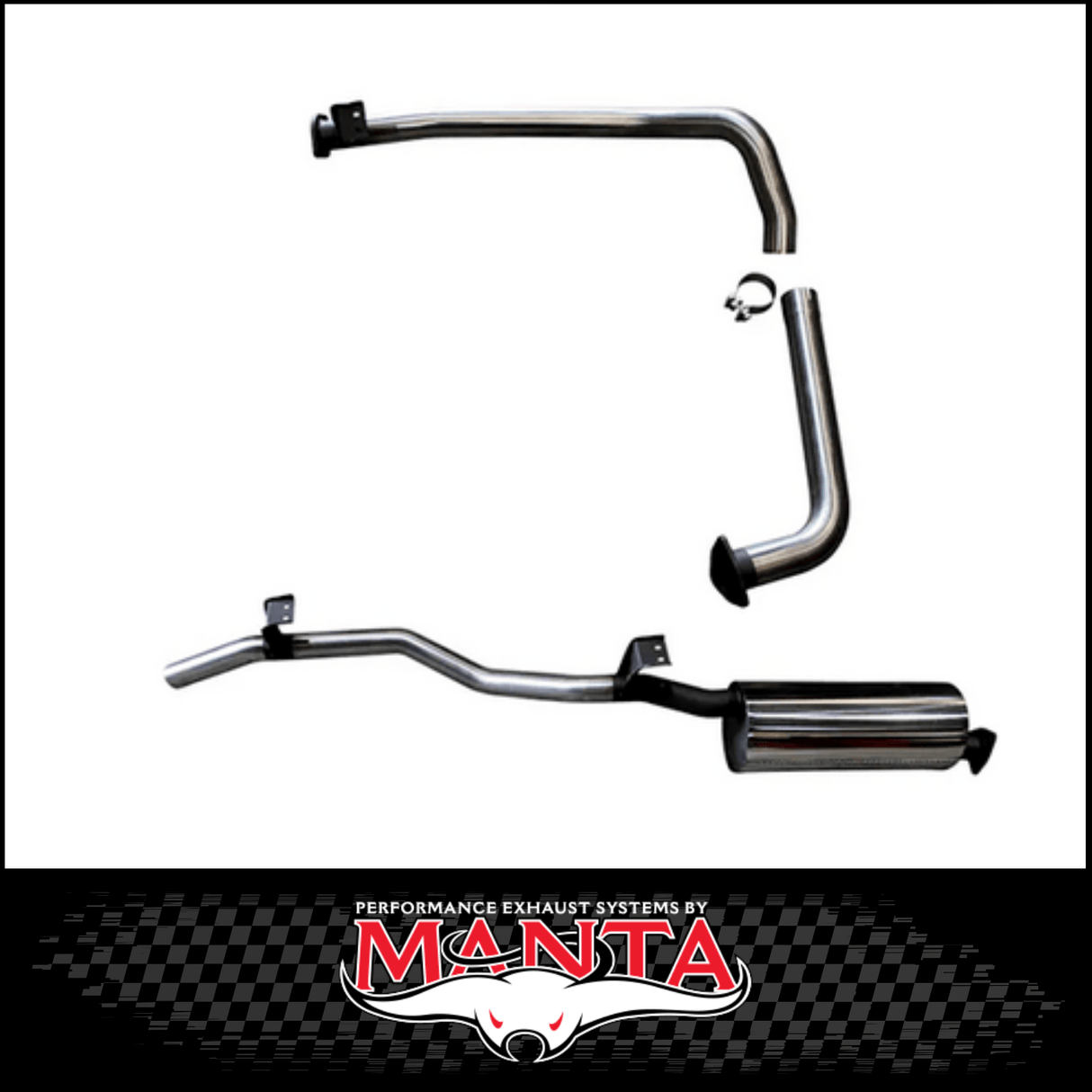 MANTA 2.5" ENGINE PIPE BACK EXHAUST SYSTEM FITS TOYOTA LANDCRUISER HZJ75R 4.2L 1HZ 1990-1999