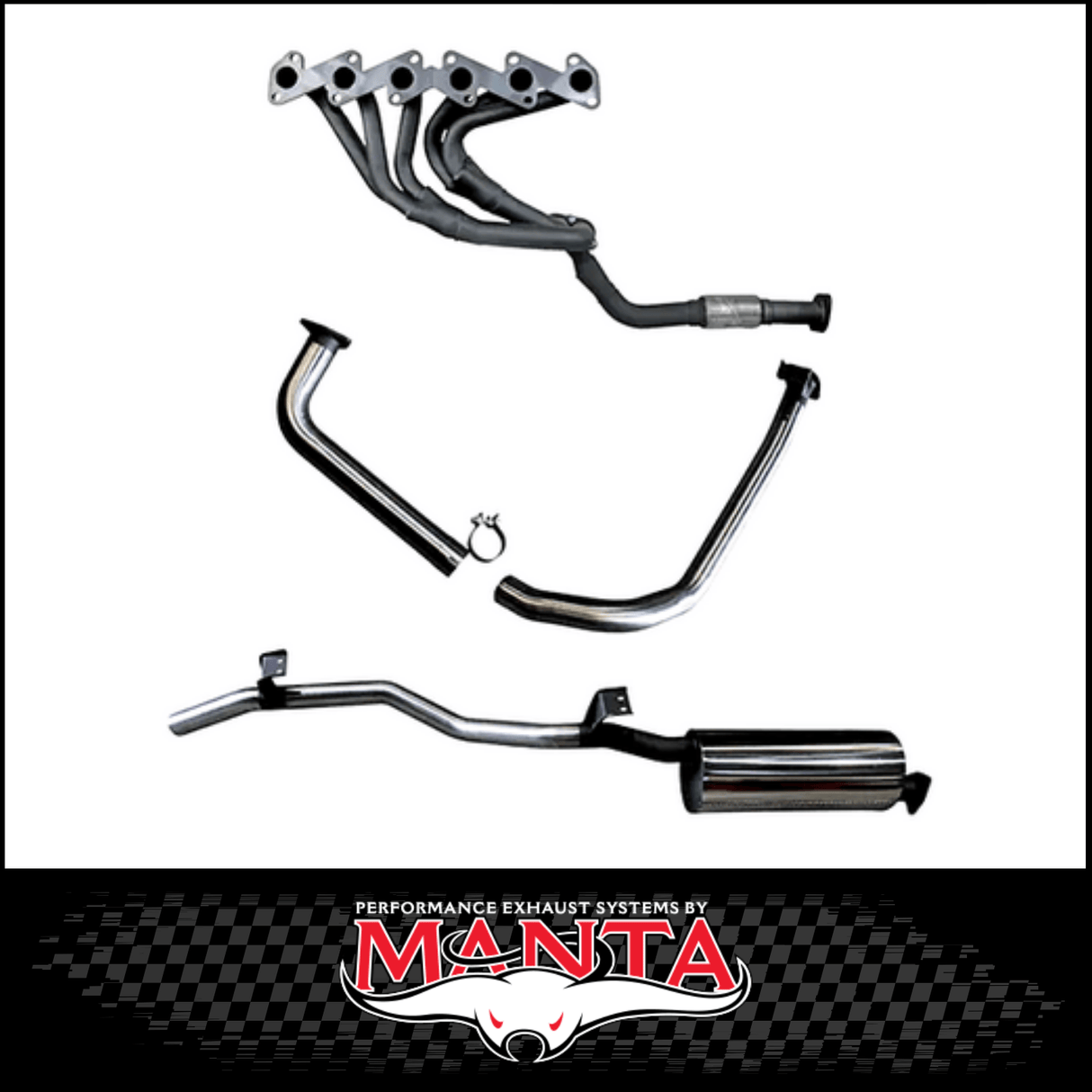 MANTA STAINLESS STEEL ENGINE BACK EXHAUST SYSTEM FITS TOYOTA LANDCRUISER HZJ75R 4.2L 1HZ 1990-1999 (SSMKTY0068)