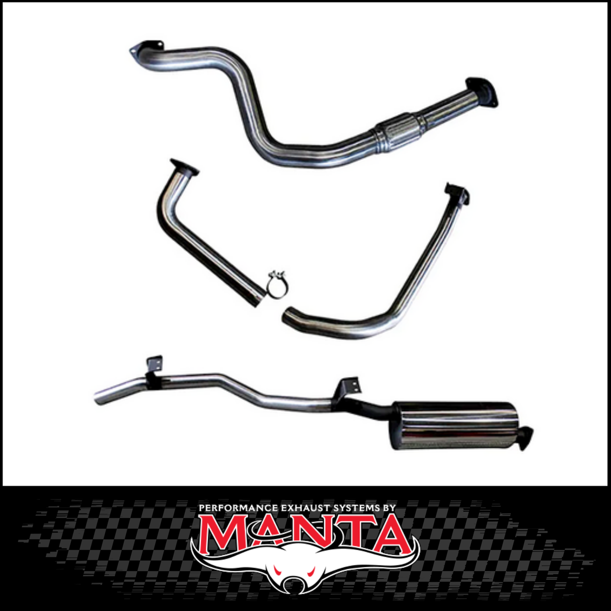 MANTA STAINLESS STEEL MANIFOLD BACK EXHAUST SYSTEM FITS TOYOTA LANDCRUISER HZJ75R 4.2L 1HZ 1990-1999 (SSMKTY0069)