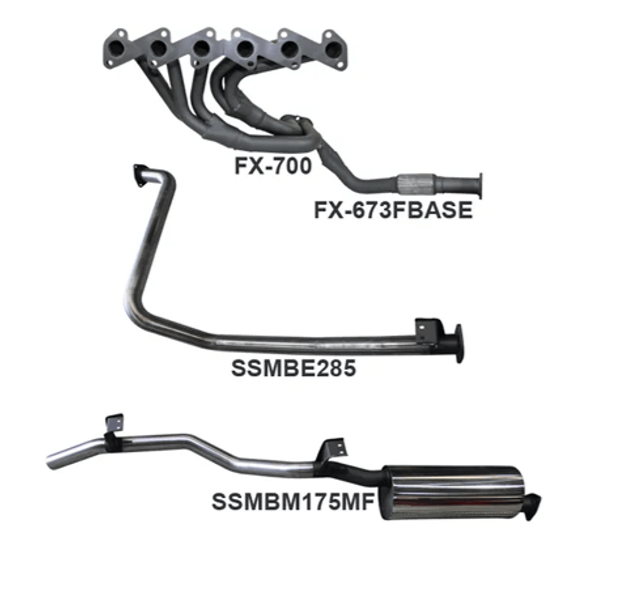 MANTA EXTRACTORS & 2.5" EXHAUST SYSTEM FITS TOYOTA LANDCRUISER HZJ79R 4.2L 1HZ 1999-2007 (SSMKTY0070)
