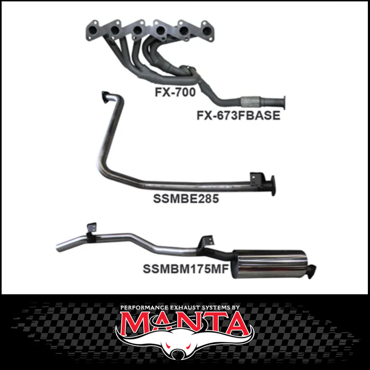 MANTA EXTRACTORS & 2.5" EXHAUST SYSTEM FITS TOYOTA LANDCRUISER HZJ79R 4.2L 1HZ 1999-2007 (SSMKTY0070)