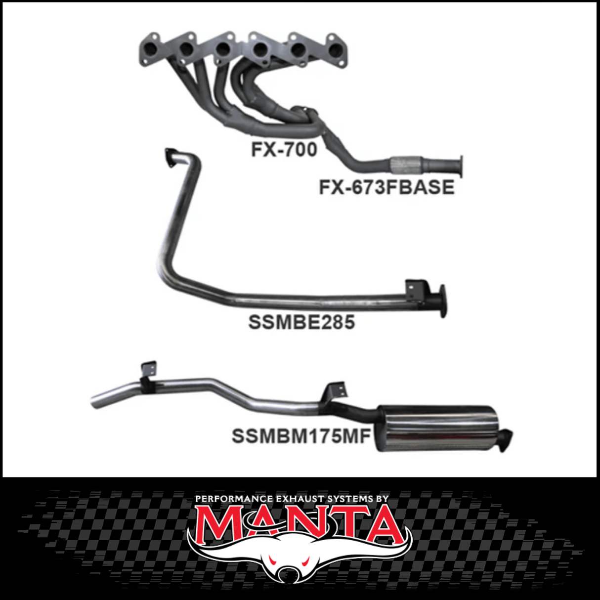 MANTA EXTRACTORS & 2.5" EXHAUST SYSTEM FITS TOYOTA LANDCRUISER HZJ79R 4.2L 1HZ 1999-2007 (SSMKTY0070)