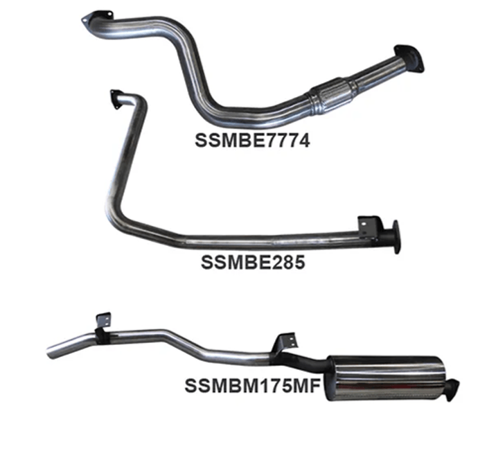 MANTA MANIFOLD BACK 2.5" EXHAUST SYSTEM FITS TOYOTA LANDCRUISER HZJ79R 4.2L 1HZ 1999-2007 (SSMKTY0071)