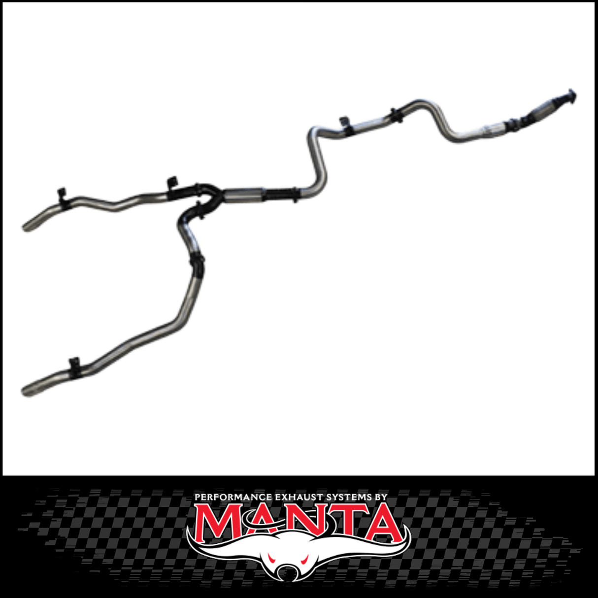 MANTA 3" TWIN STAINLESS STEEL TURBO BACK EXHAUST SYSTEM FITS TOYOTA LANDCRUISER VDJ79R 4.5L V8 SINGLE CAB 2007-2016