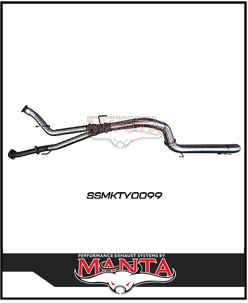 MANTA 3" TWIN INTO 4" DPF BACK EXHAUST FITS TOYOTA LANDCRUISER VDJ200R 2015-2021